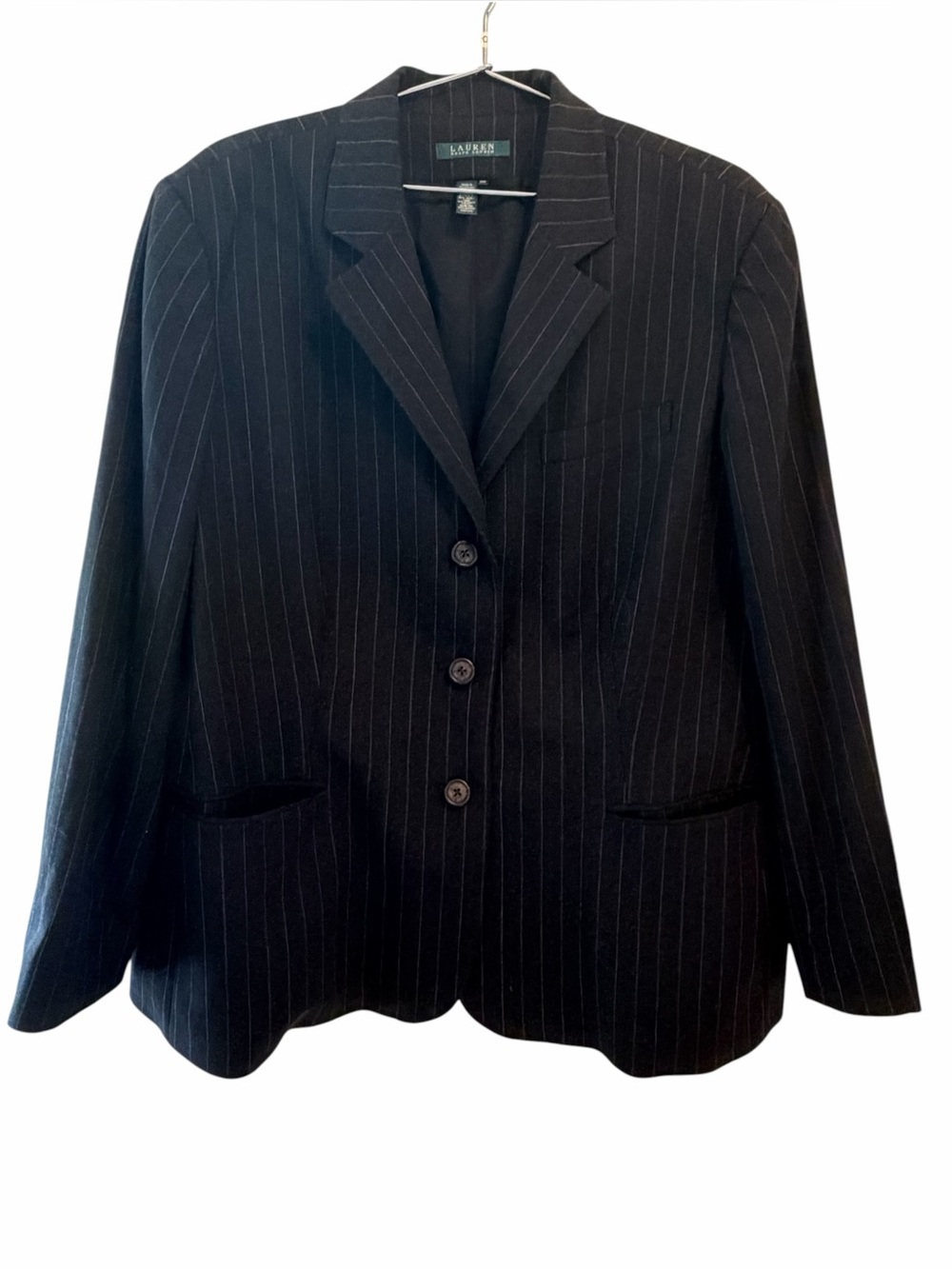 Lauren Ralph Lauren Black Pinstripe Women's Blazer